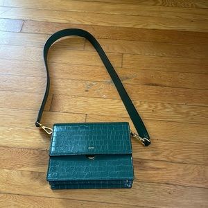 JW PEI crossbody! Green croc